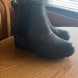Black Sorel Wedge Boots
